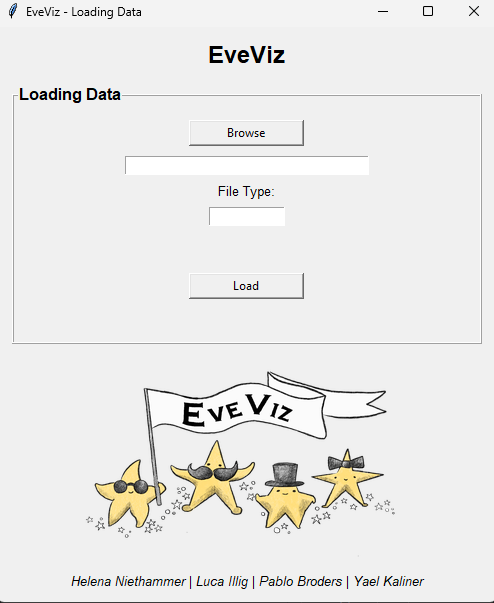EveViz loading data interface